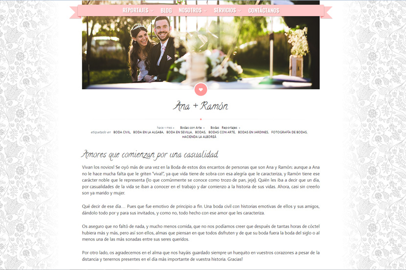 Así quedó el texto en nuestras galerías después de modificar el código web.